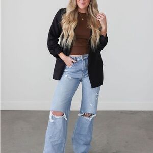 Madison Ruched Sleeve Blazer